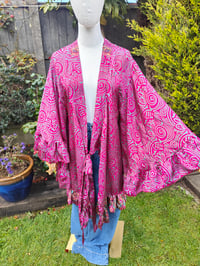 Image 5 of Amara Wrap dress - hot pink