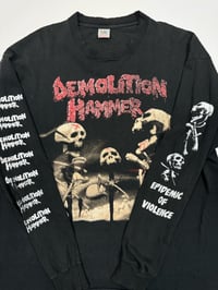 Image 1 of 1992- Demolition Hammer Epidemic of Violence NA tour longsleeve