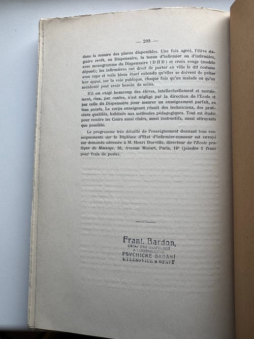 Image of Original Book from Library of Franz Bardon - Durville: Cours d´Anatomie