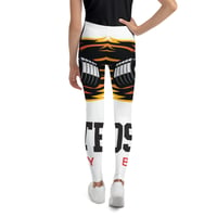 Image 4 of BossFitted White Youth Leggings