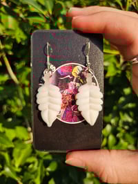 Image 1 of Lotus White Earing Set