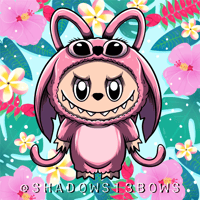 Image 2 of Stitch Labubu and Angel Labubu Stickers