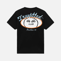 Image 2 of NO SLEEP CLUB TEE - BLACK/ORANGE/BLUE