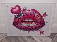 Image 2 of LOVE LIPS GLOSSY PRINT