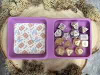 Image 5 of Purple Spellbook Print Dice Tray with Sections