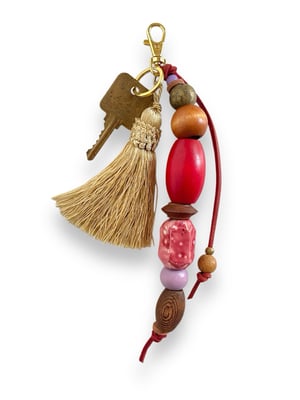 Image of BEAD & TASSEL BAG CHARM #2