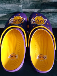 Image 2 of Lakers Crocs ( M-8) (W-10) 