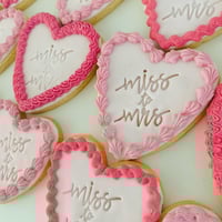 Image 1 of Vintage Frill Hearts- Custom Text ❤️