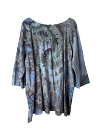 Image 3 of XL 100% Cotton Forager Top in Stormy Spiral Ice Dye