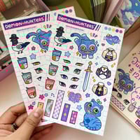 Image 3 of Kpop Demon Hunters - Clear sticker sheet | Die cut stickers
