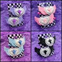 Pastel Goth Angel Wing Hair Clips
