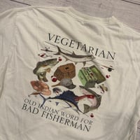 Image 2 of Vintage Vegetarian Fishermen Tee - XL