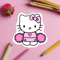 Image 2 of Kitty Cheer Sticker