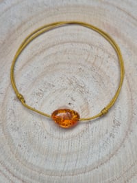 Image 3 of Bracelet cordon ambre naturelle taille adulte
