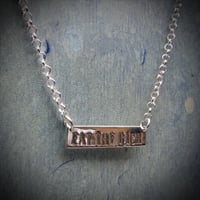 Image 4 of Eat The Rich Handmade Sterling Silver Personalised Necklace