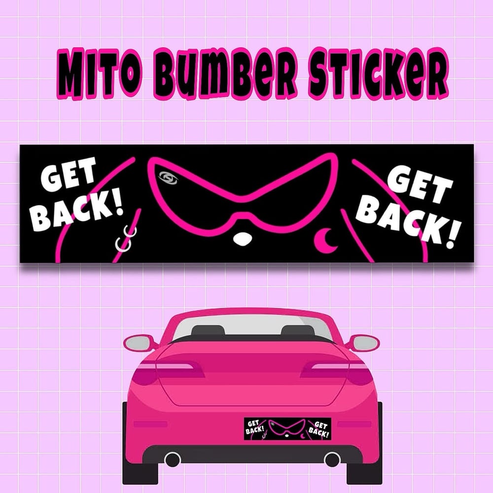 Image of Mito Bunny Puny Bumper Sticker 