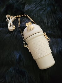 Stainless Steel Tumbler with Cross Body Strap