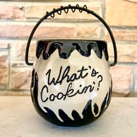Image 4 of WHAT’S COOKIN’? Limited Edition “Creepy Kettle Black” 36 oz Tiki Mug
