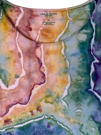 Image 4 of ♻️ UPCYCLED 1X Plus Knit Tank in Autumn Geode Ice Dye