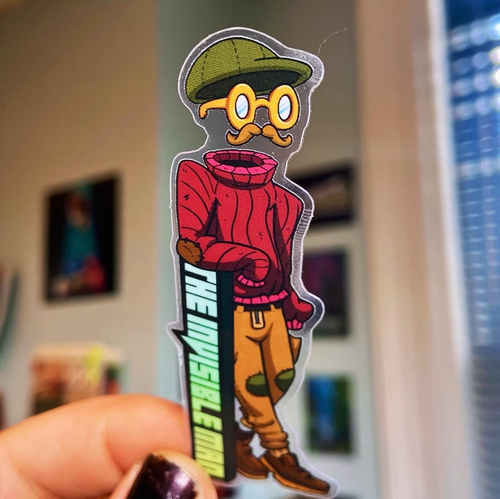 The Invisible Man Clear Sticker