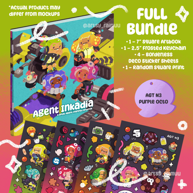  🍋 AGENT INKADIA Cephaloparade ~ ARTBOOK + MERCH FULL BUNDLE 