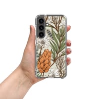 Image 1 of Art Nouveau Inspired Light and Airy Boho Floral Sketch Clear Case for Samsung®