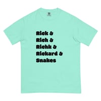 Image 9 of Rick & Rich & Richk & Rickard & Snakes T-Shirt (Black Font)