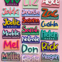 Image 3 of Name badge original - bubble writing 