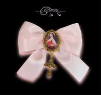 Image 3 of St Therese of Lisieux Bow Clip - Gold