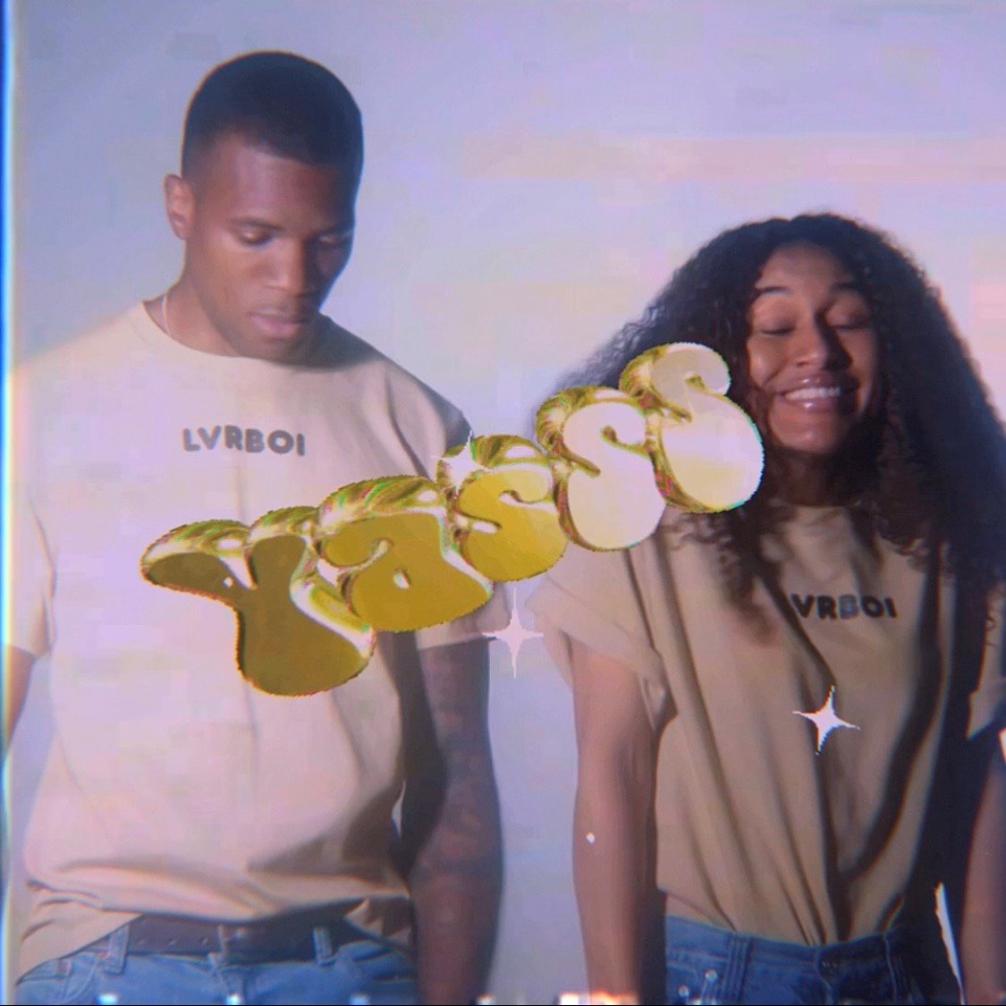 Image of Tan “lvrboi” short sleeve t-shirt by Tahlele 
