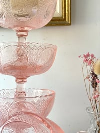 Image 3 of Coupes à dessert - verre rose