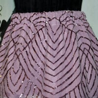 Image 2 of 3 Tier Skirt (Mauve & sequins)