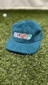 Refined sports logo corduroy strap back hat 