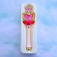 Image 6 of Sailor Moon Chibimoon Pink Moon Stick Toy (Bandai 1994)