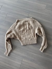 nude crop sweater (sz medium)