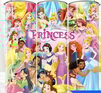 princesses 20oz subliamtion tumbler 