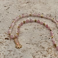 Image 1 of Pink Cat's Eye Spur Necklace