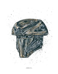 Skeleton Crew Jod Helmet Star Wars Print