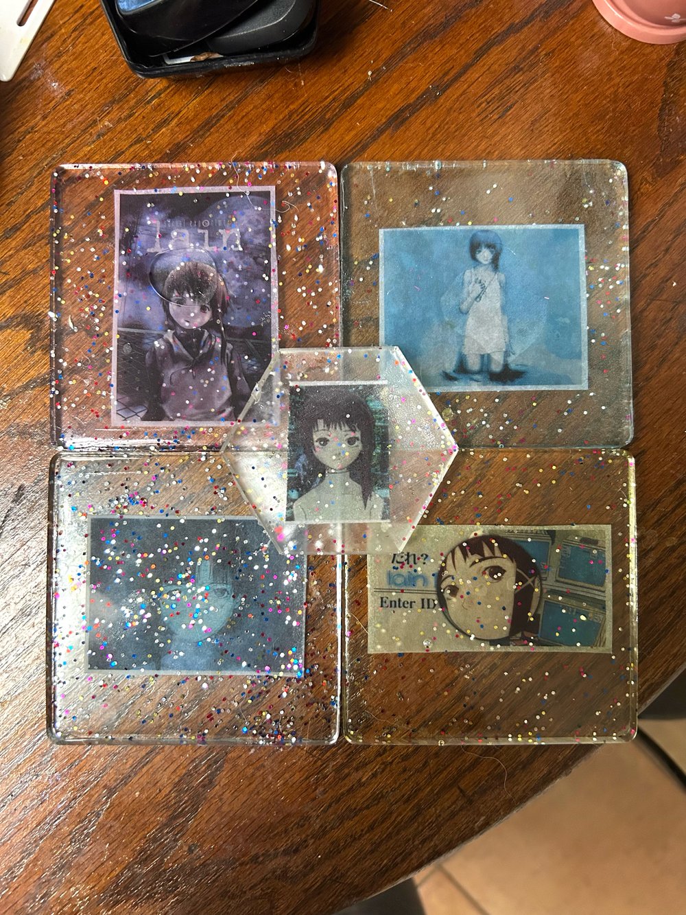 Image of Lain Resin Coasters & Trinket Boxes 