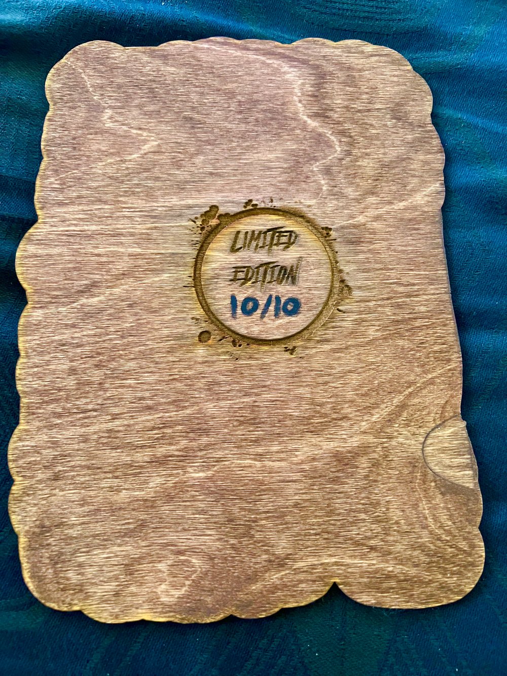 J + S wooden print