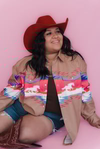 Image 2 of Pink Rodeo Pearl Snap