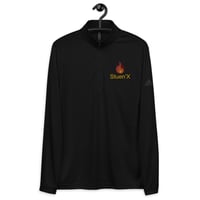 Image 1 of Hot Like Fire Quarter Zip Adidas Pullover