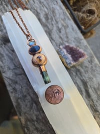 Image 3 of Electroformed Jelly opal necklace 11