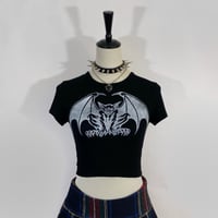 Image 2 of Hand Printed Gargoyle Tee