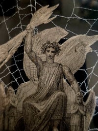 Image 1 of “Paradise Lost  " 1800's engraving  with preserved spider web - 1