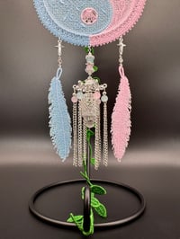 Image 5 of Cotton Candy Yin & Yang Dreamcatcher
