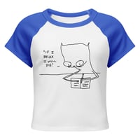 Image 17 of Women’s micro rib raglan baby tee if I relax