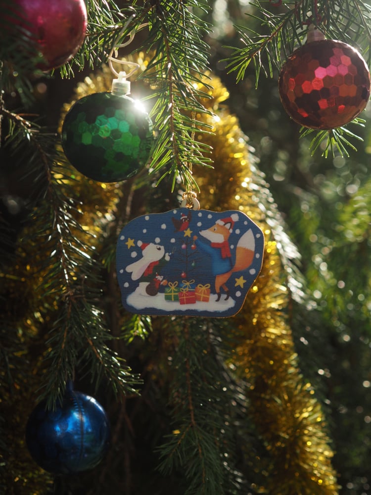 Image of The Little Fir Tree - Wooden Bauble 