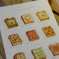 Image 2 of 'Toast Menu' Art Print