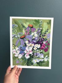 Image 1 of Green Bouquet Print